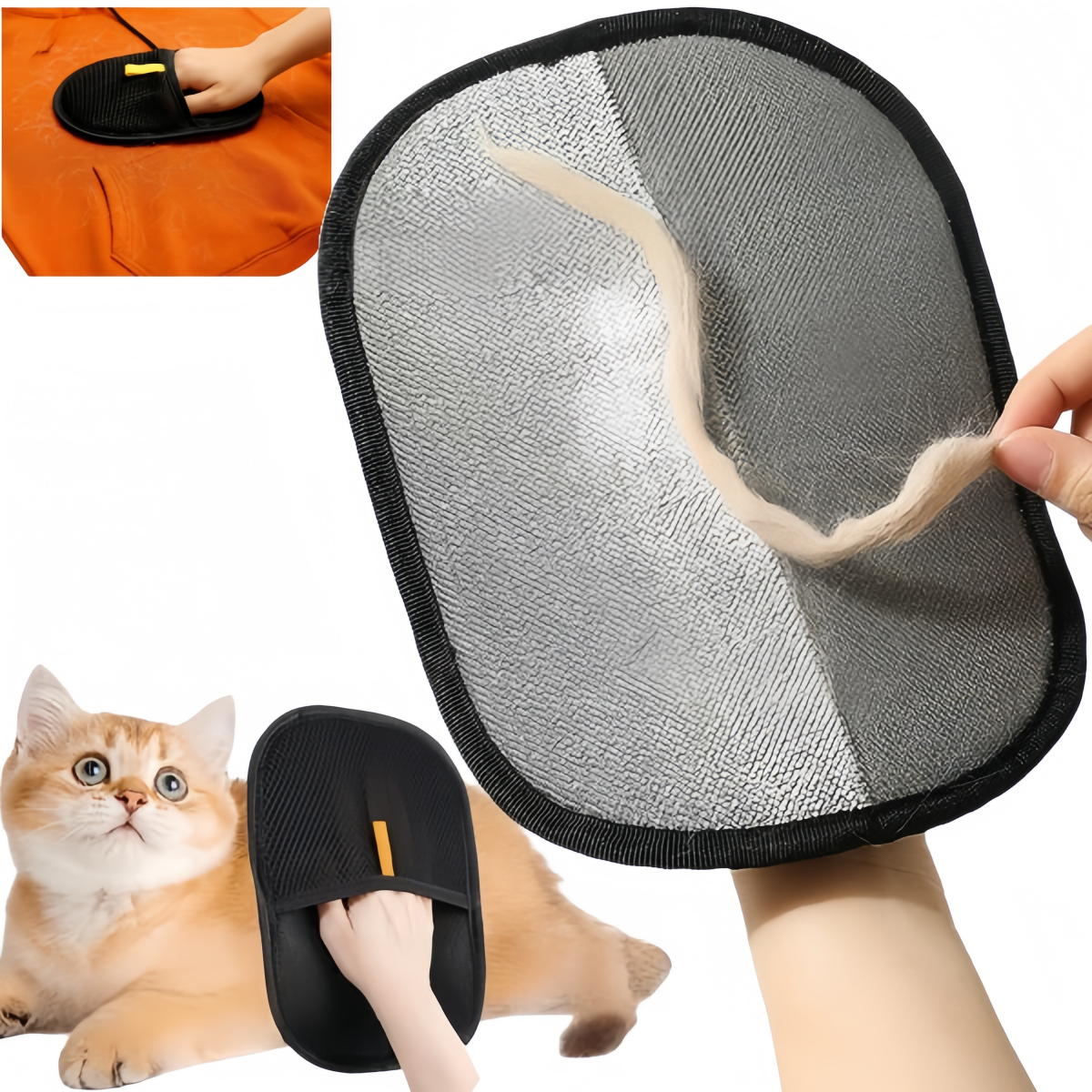2Pack Pet Hair Remover Gloves
