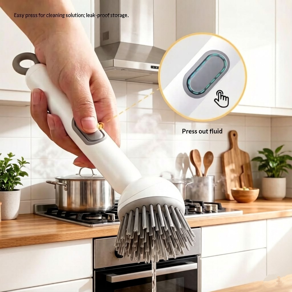 Dish Washing Brushes with Soap Dispenser